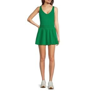 Green Sleeveless Skort Dress - Women's Active Jumpsuit
